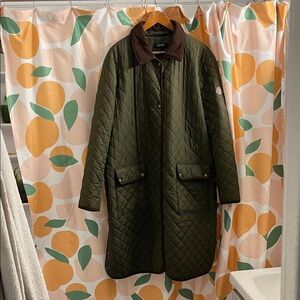 Tommy Hilfiger Olive Quilted Utility Jacket
